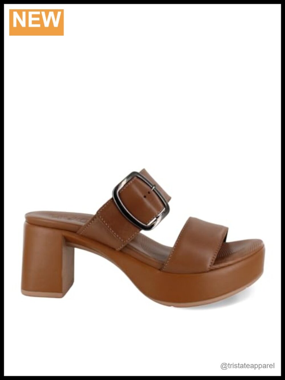 Womens Platform Heeled Sandals Leather Cork Footbed Arch Support Slingback